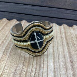 Made in India Beaded BOHO Cuff Bracelet